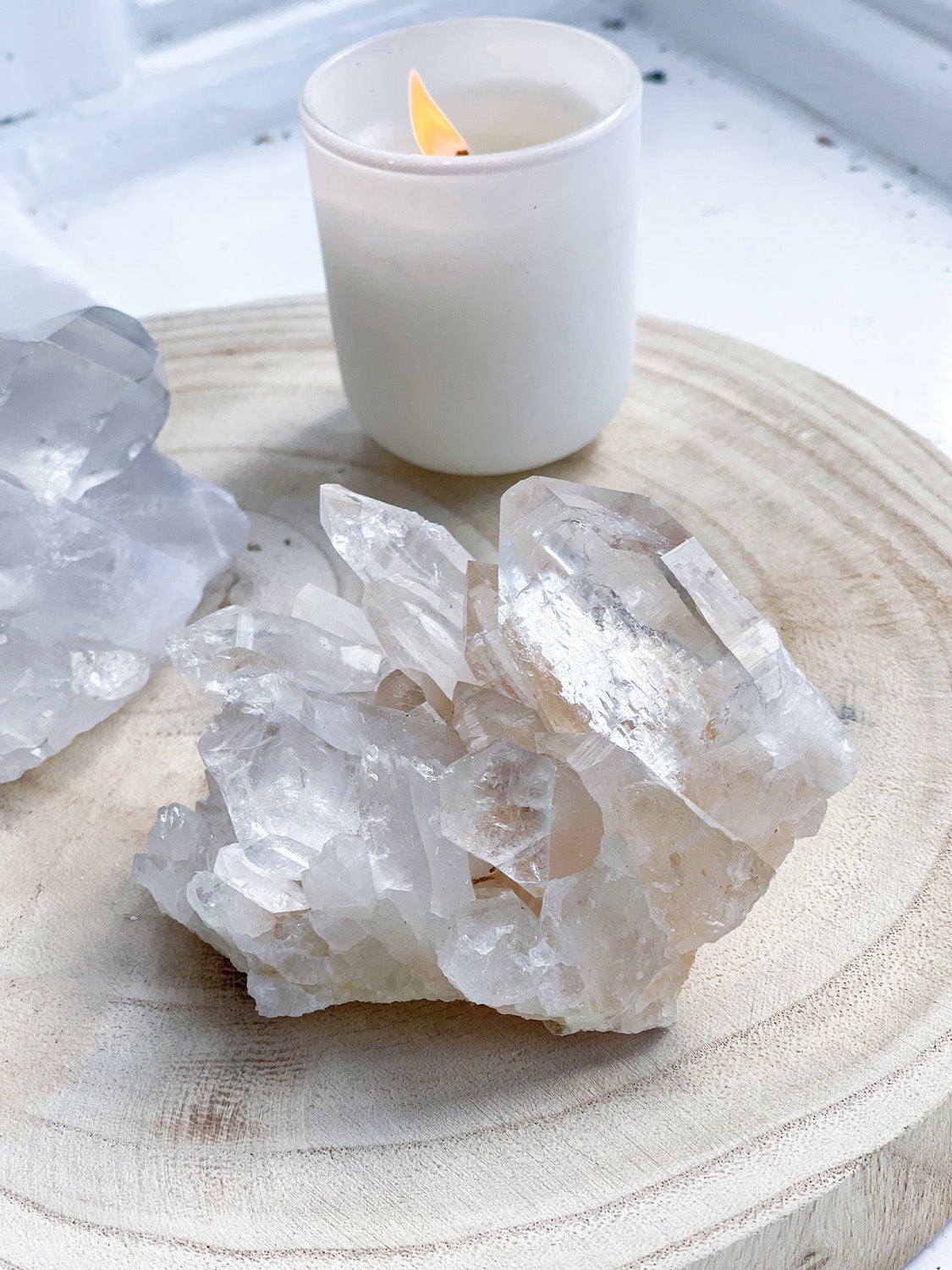 Icy Himalayan Quartz Clusters (Small - Large)